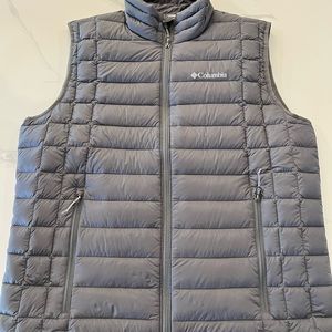 Columbia grey puffer vest